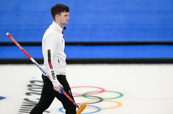 Bruce Mouat's rink won silver for Britain on their Olympic debut ©Getty Images