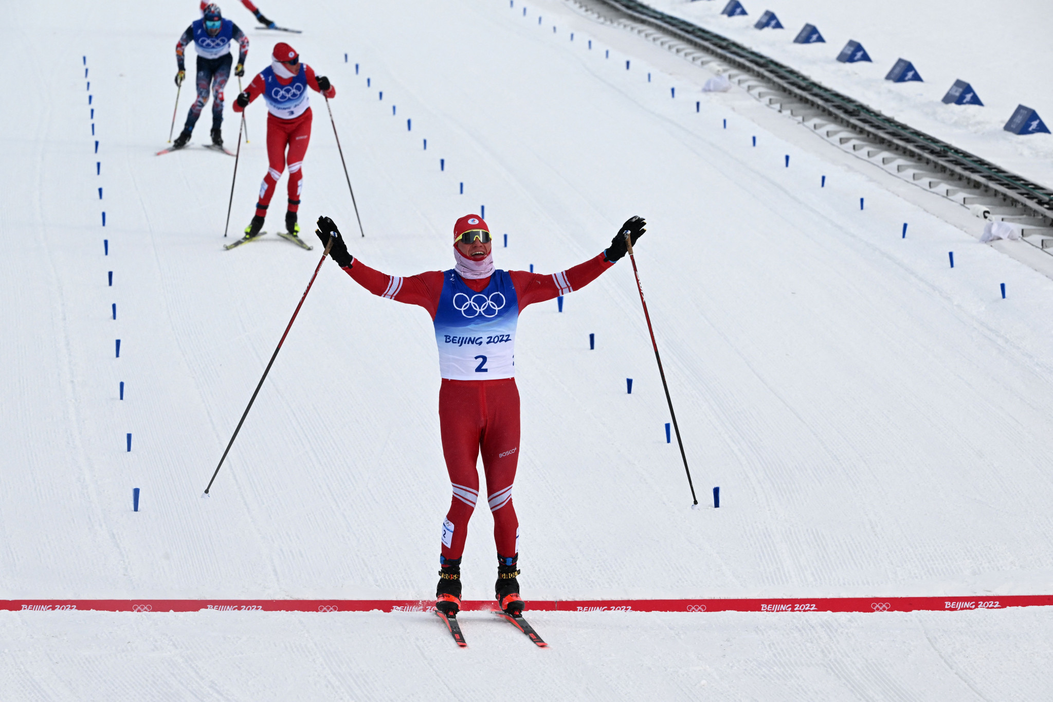 Alexander Bolshunov earned his third gold medal of Beijing 2022 ©Getty Images