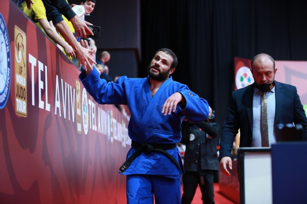 Former world champion Guram Tushishvili won the final gold medal in Tel Aviv ©IJF