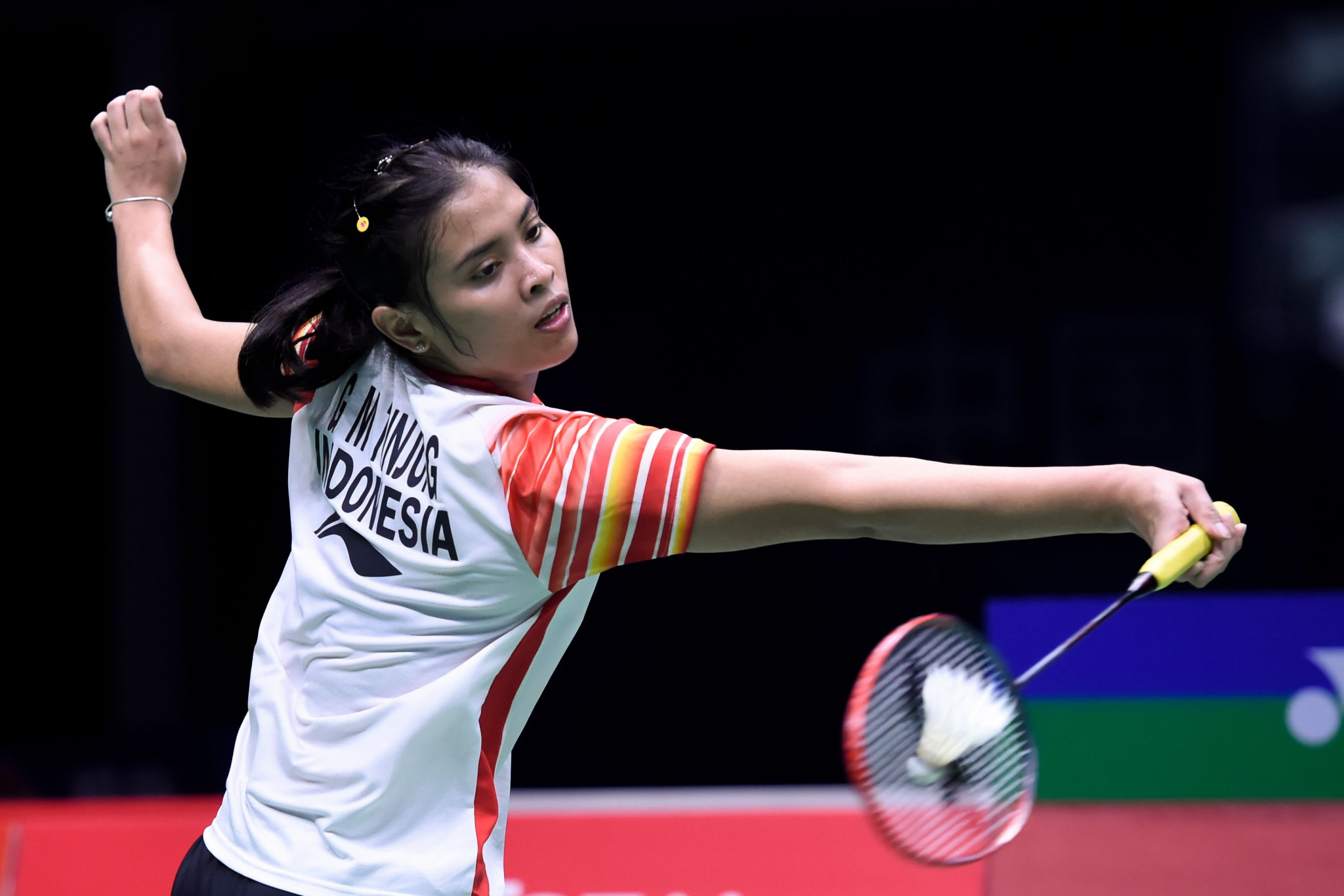 Gregoria Mariska Tunjung beat Sim Yu-jin in straight games to set Indonesia on their way to a 3-1 victory over South Korea in the women's final ©Getty Images