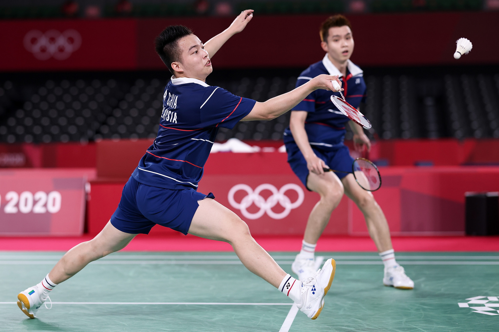 Malaysia's Olympic bronze medallists Aaron Chia and Soh Wooi Yik came from behind to beat Leo Rolly Carnando and Daniel Marthin of Indonesia in the men's final at the Badminton Asia Team Championships ©Getty Images