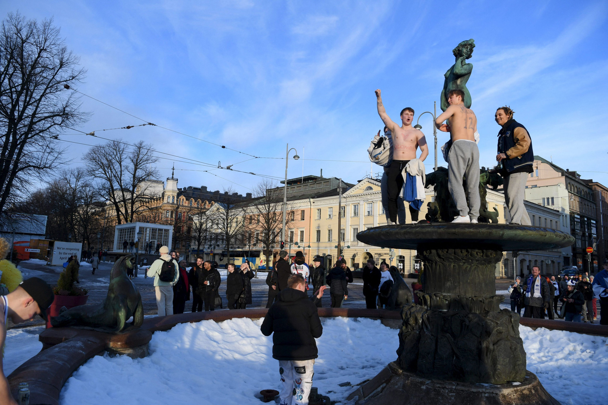 Finland ice hockey fans celebrate historic win while Fasel draws criticism