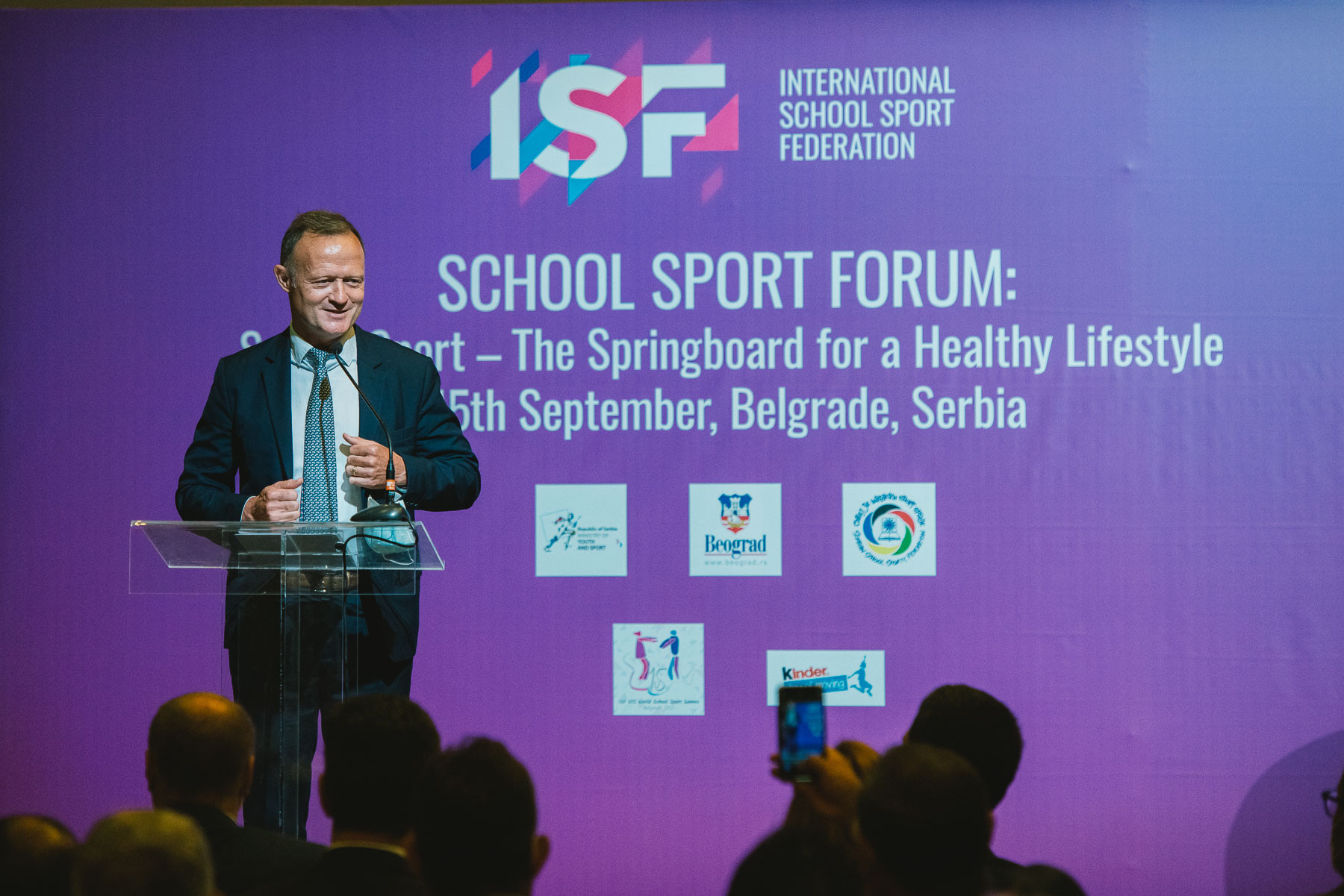 ISF President Laurent Petrynka is eager for the Gymnasiade to develop its goal of providing education for youth ©ISF