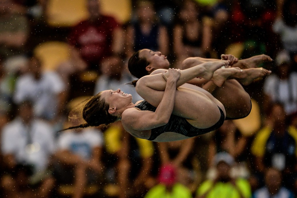 America's Amy Cozard and Jessica Parrato were among four pairings to secure women's 10m synchronised 10m platform berths