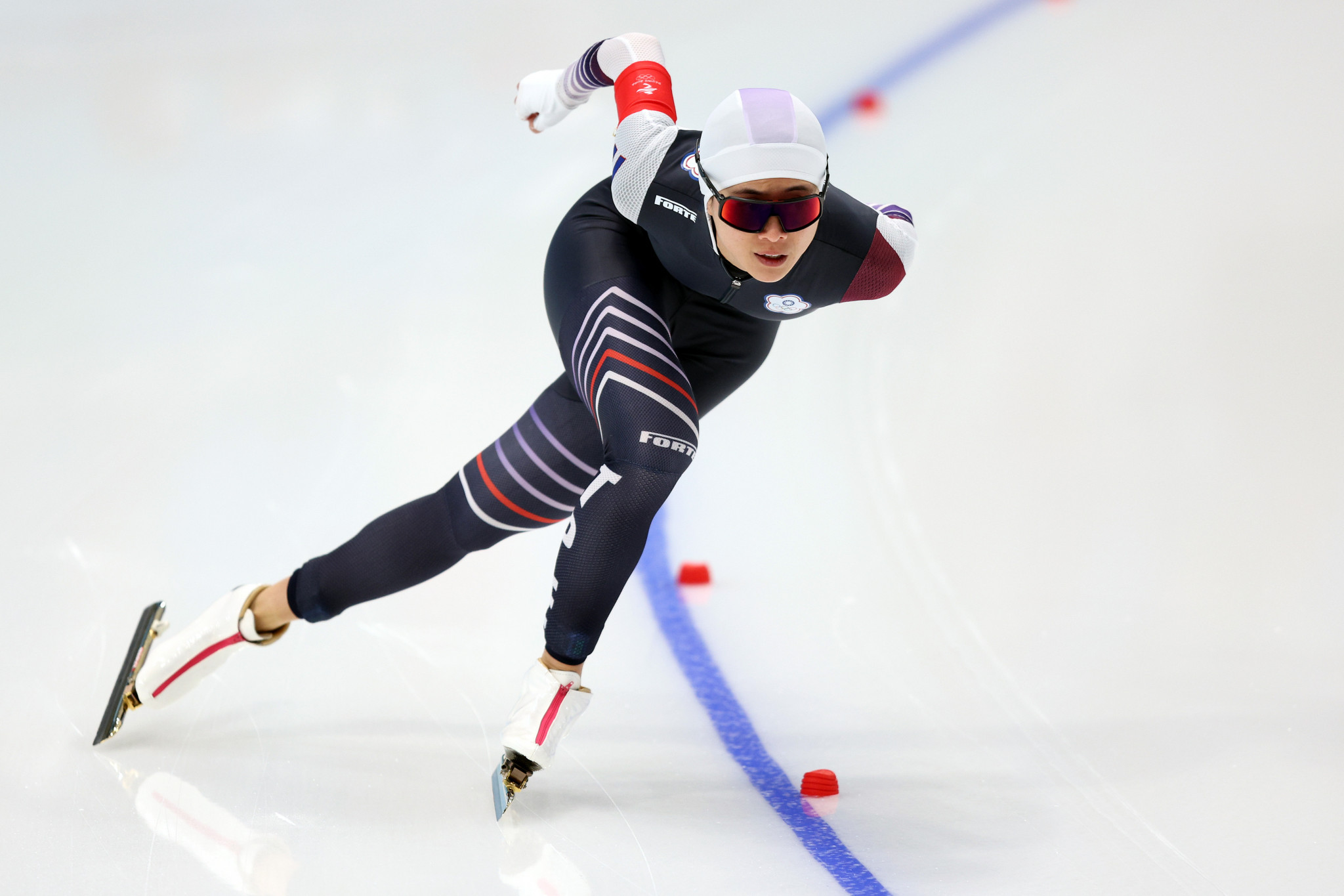 A video showing speed skater Huang Yu-ting wearing China's uniform prior to Beijing 2022 sparked controversy in Taiwan ©Getty Images