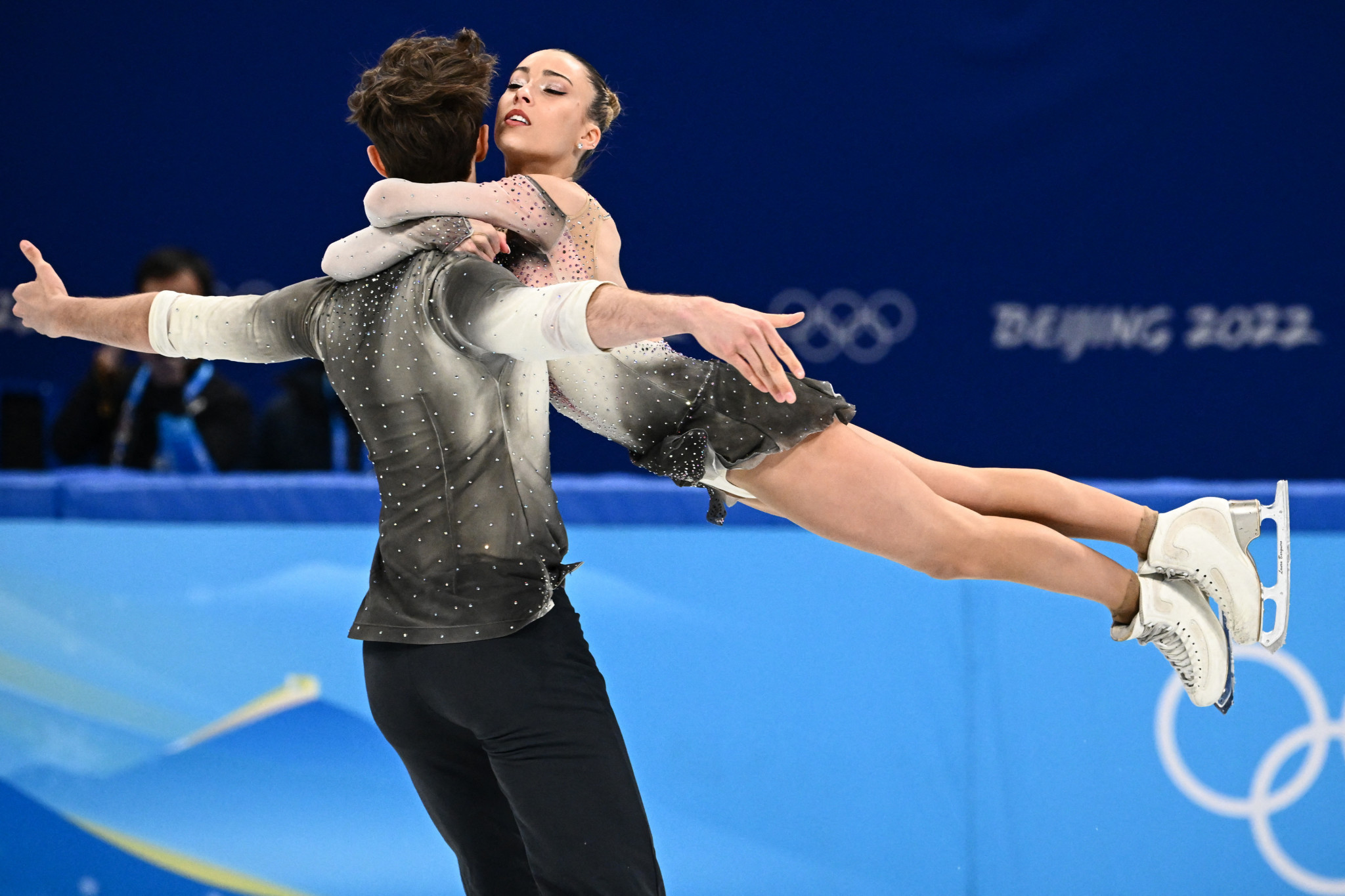 Laura Barquero competed alongside Marco Zandron in the pairs figure skating competition at Beijing 2022 ©Getty Images