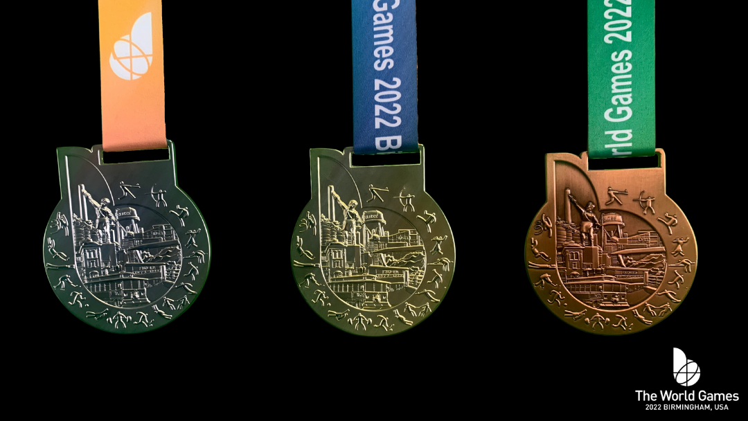 The medals for The World Games 2022 have been unveiled during a celebratory event in Alabama ©IWGA 