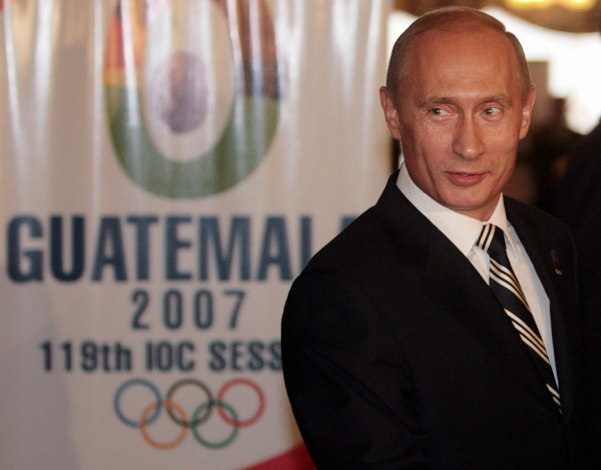 At the IOC Session in Guatemala in 2007, Vladimir Putin addressed members in English to help Sochi pull off an unlikely victory to host the 2014 Olympic Games ©Getty Images