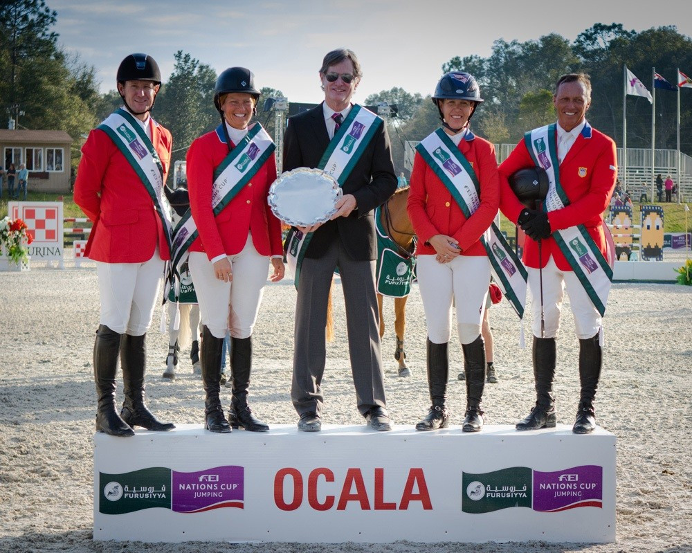 The United States' won their home Nations Cup Jumping event in Ocala ©FEI