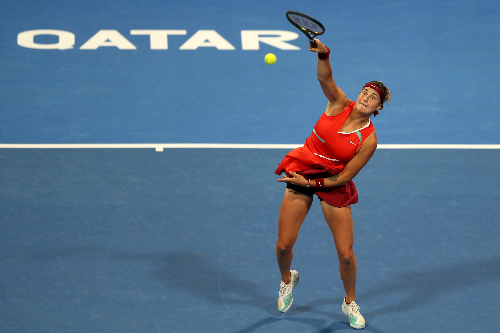Sabalenka progresses to her first quarter-final of the year at Qatar Open