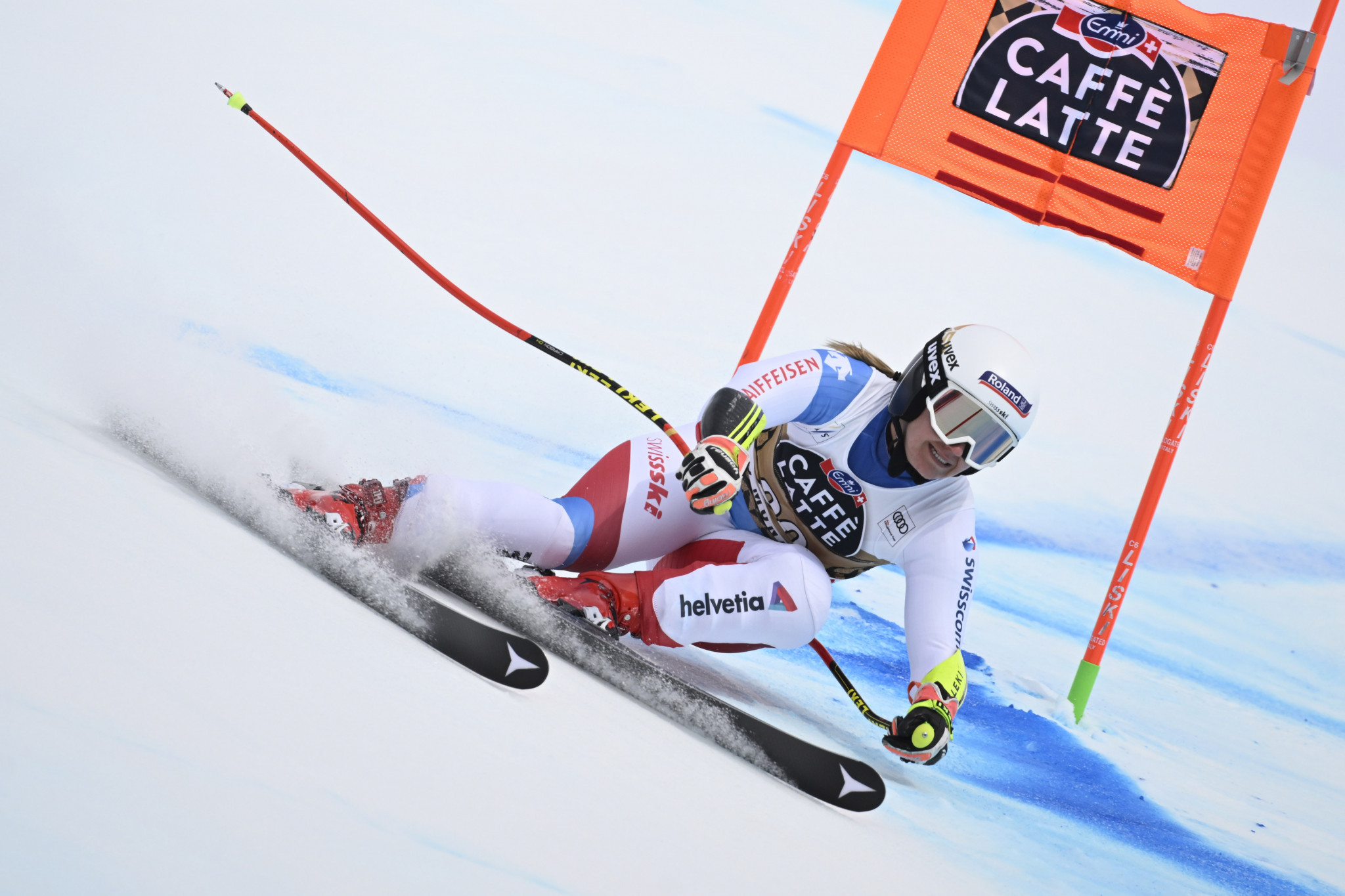 Joana Hählen crossed the line after 1:32.36 to lead the pack in Crans-Montana ©Getty Images