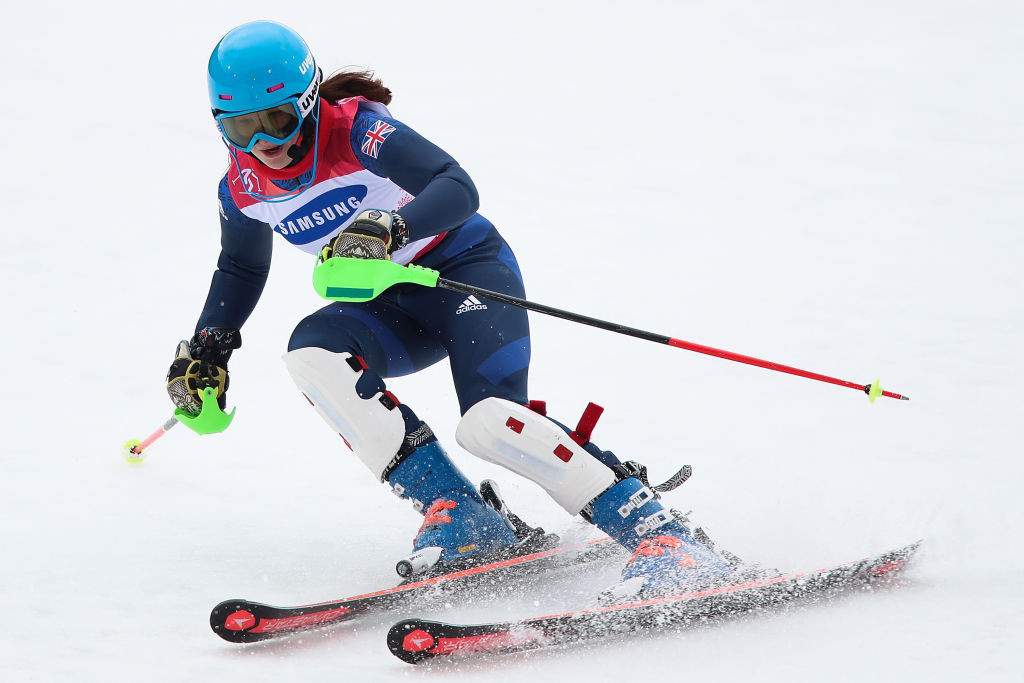 Menna Fitzpatrick, gold medallist in the Alpine skiing slalom at the Pyeongchang 2018 Paralympics, is in a British team of 25  named for next month's Beijing 2022 Paralympic Games ©Getty Images