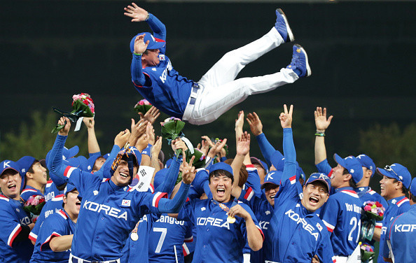 Ryu Joong-il managed South Korea's baseball team to victory at Incheon 2014 ©Getty Images