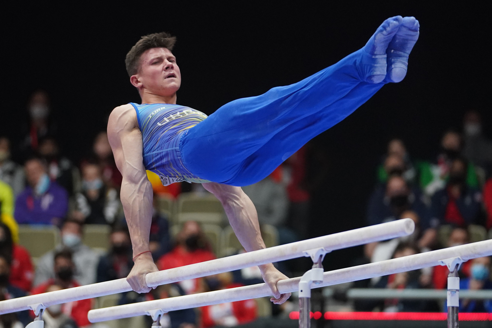 Illia Kovtun won all four men's parallel bars gold medals in this season's World Cup series ©Getty Images