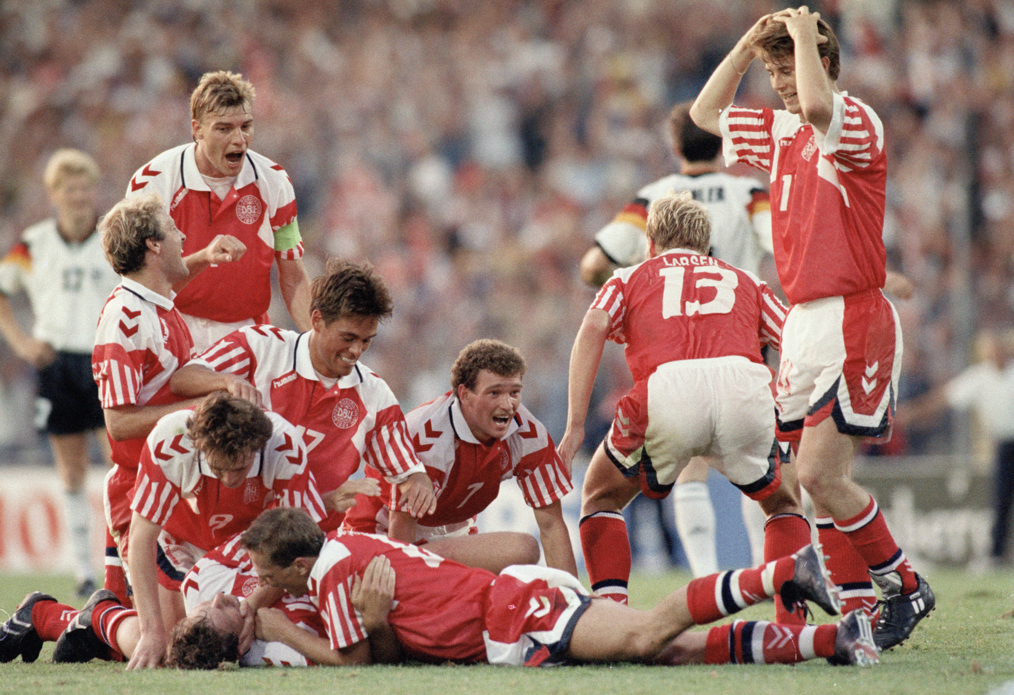 Denmark, called in as late replacements when Yugoslavia were expelled, won the 1992 European Championship ©Getty Images