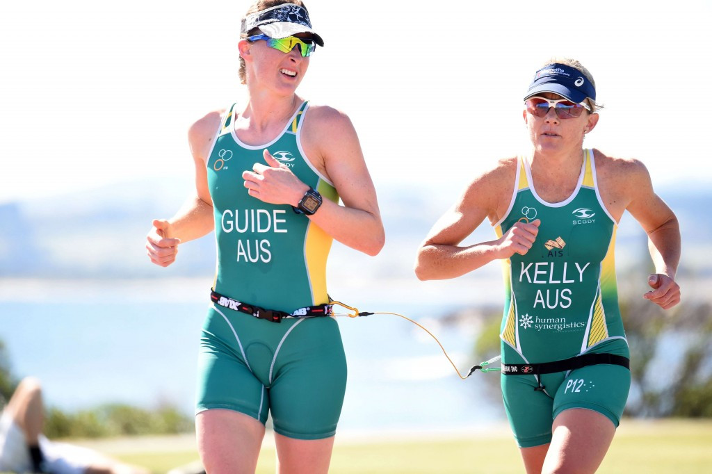 Katie Kelly was among several Australian gold medallists at the Oceania Paratriathlon Championships in Devonport ©Delly Carr/Triathlon Australia