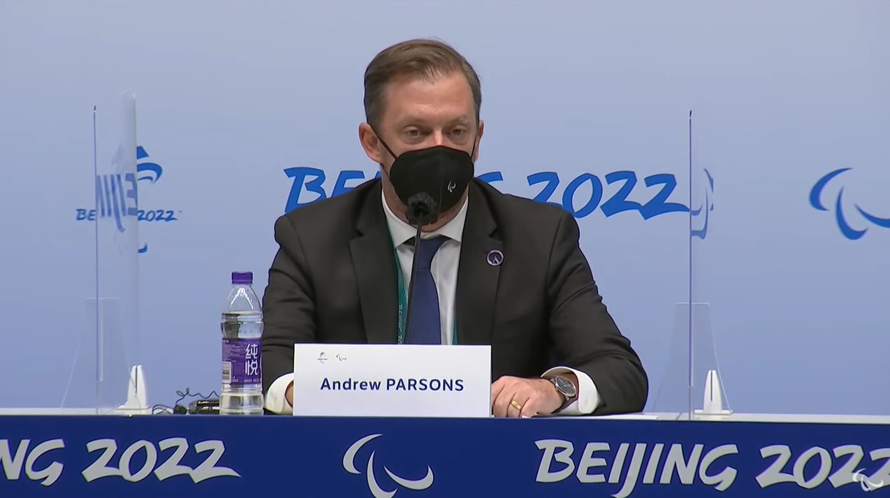 The International Paralympic Committee President Andrew Parsons says the organisation believes that athletes not involved with their Government's actions should still be able to compete at Beijing 2022 ©IPC