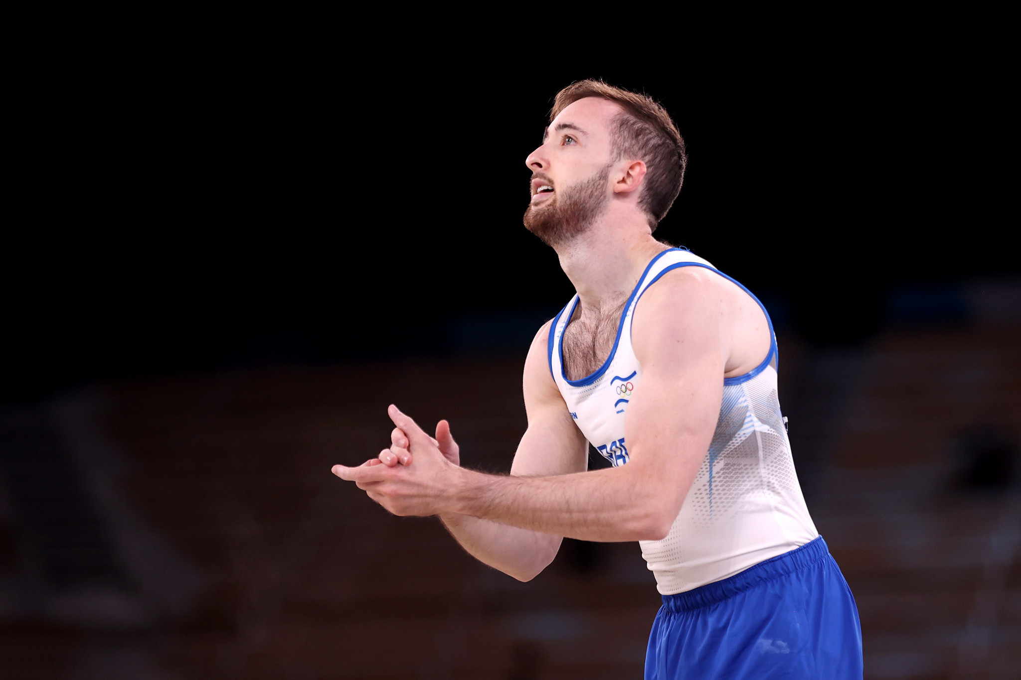 Israel's floor exercise Olympic champion Artem Dolgopyat progressed through two qualifiers at the FIG World Cup in Doha ©Getty Images 