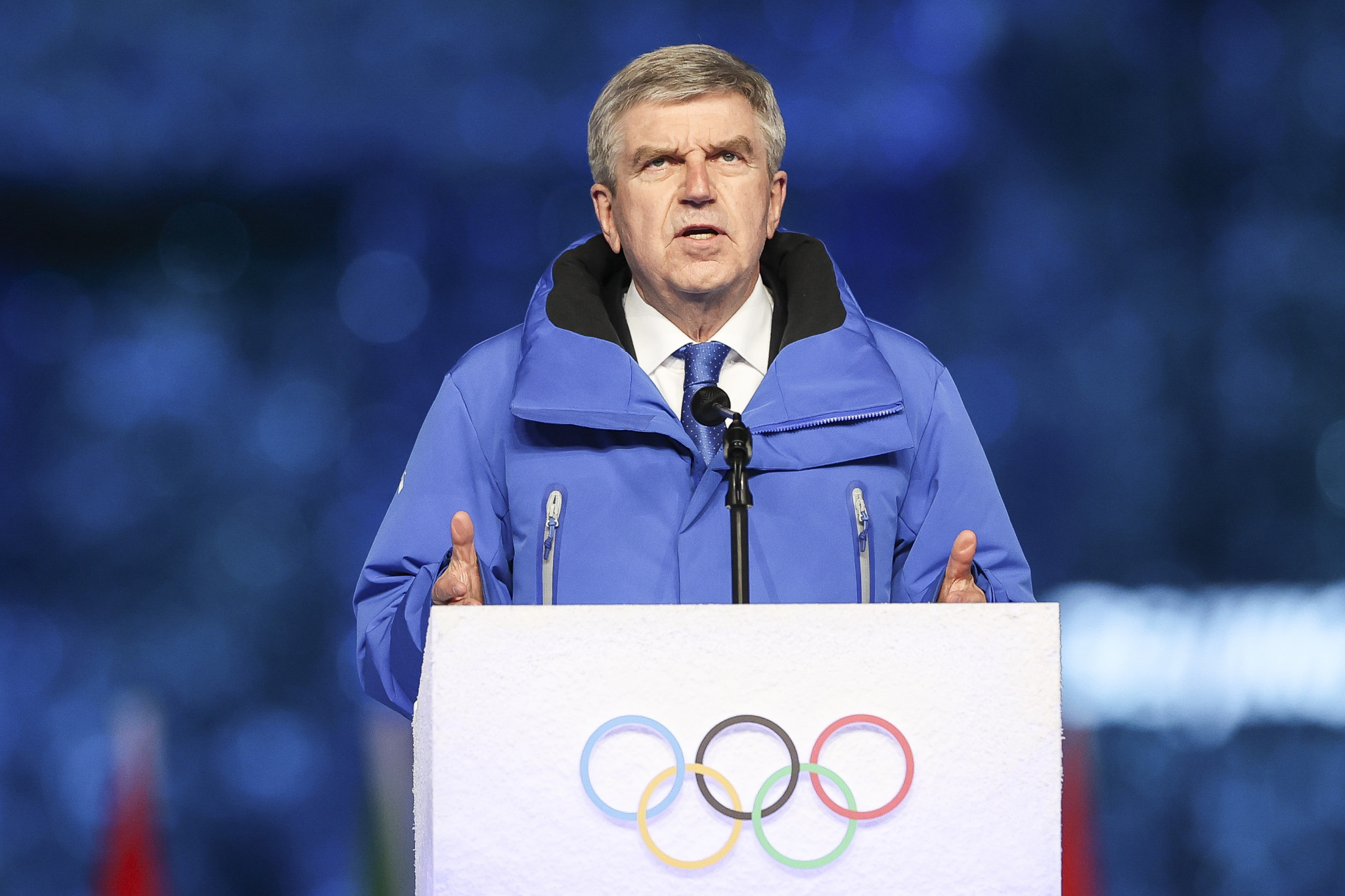 The Olympic bid process and support for Ukrainian athletes were among the topics discussed when IOC President Thomas Bach met with DOSB President Thomas Weikert ©Getty Images