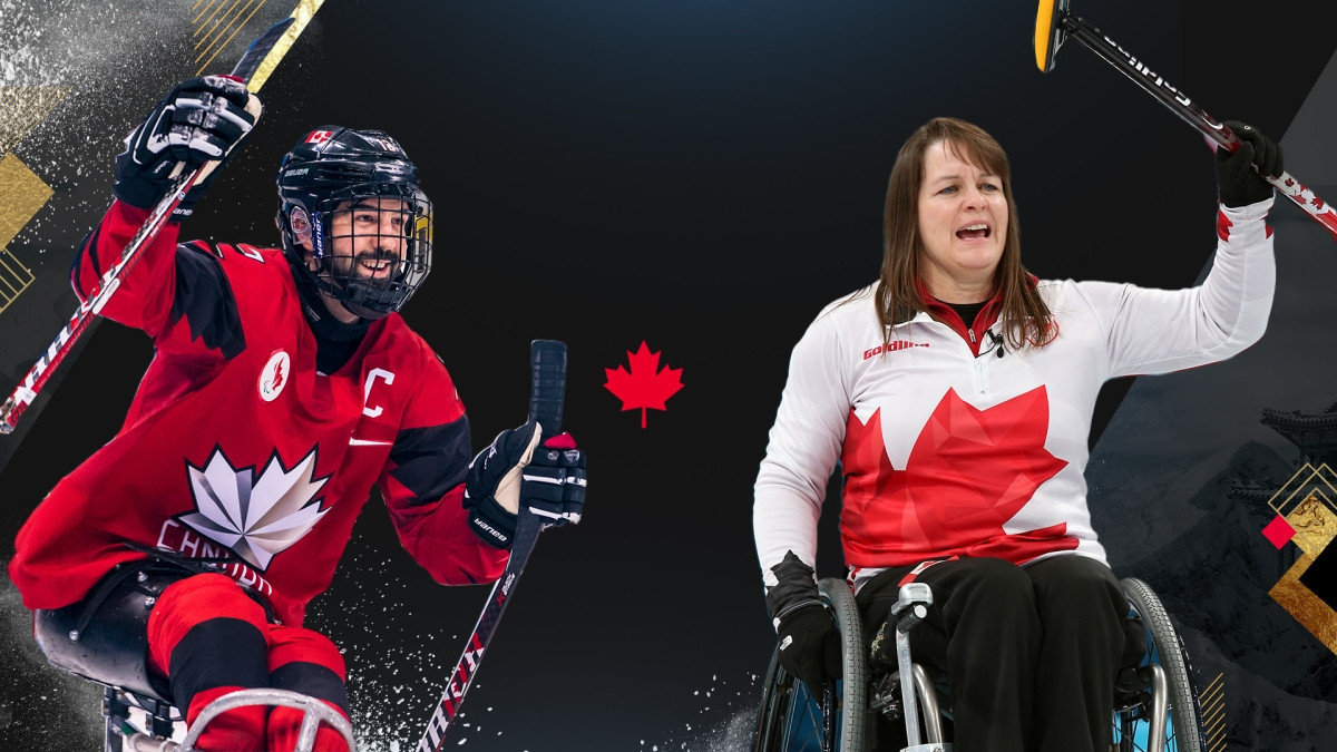 Canada's flagbearers for the Beijing 2022 Winter Paralympics Opening Ceremony will be ice hockey player Greg Westlake and curler Ina Forrest © Paralympic Foundation of Canada 