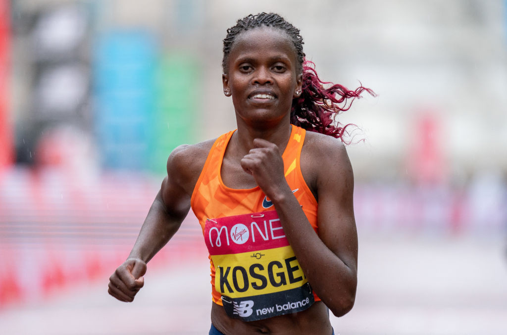 Kenya's women's world record holder and Tokyo 2020 silver medallist Brigid Kosgei will make her  Tokyo Marathon debut tomorrow ©Getty Images