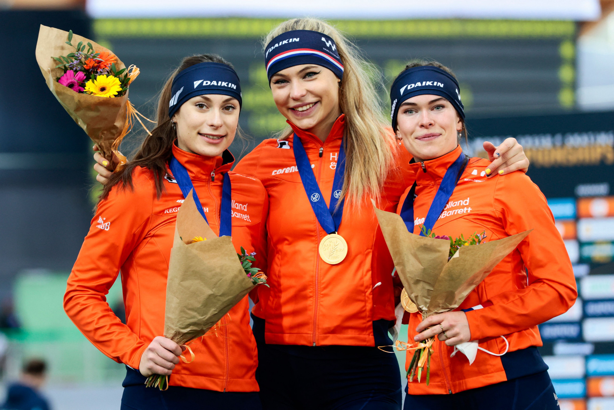 The Netherlands won the women's team sprint title in Hamar ©Getty Images