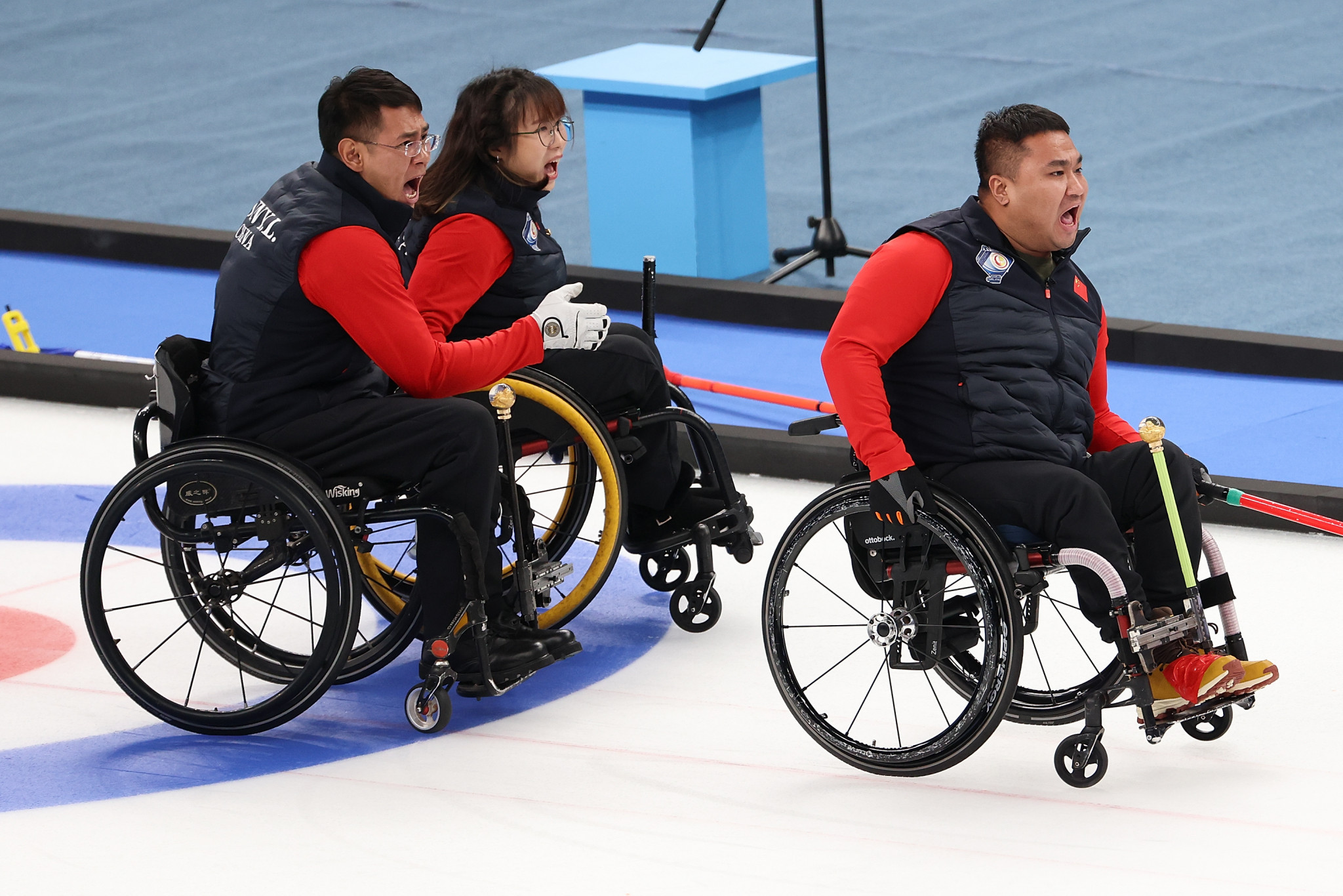 China won their first match of the Beijing 2022 Paralympics in wheelchair curling ©Getty Images