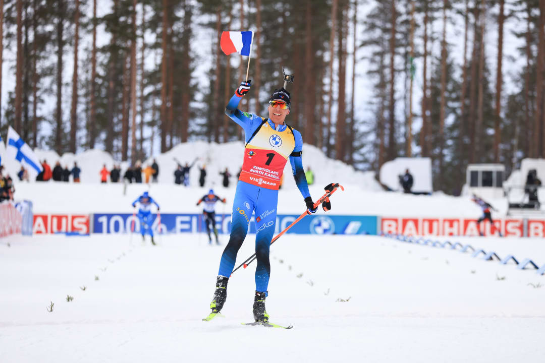 Fillon Maillet wins sixth consecutive Biathlon World Cup pursuit to clinch Crystal Globe as Eckhoff returns to winning ways