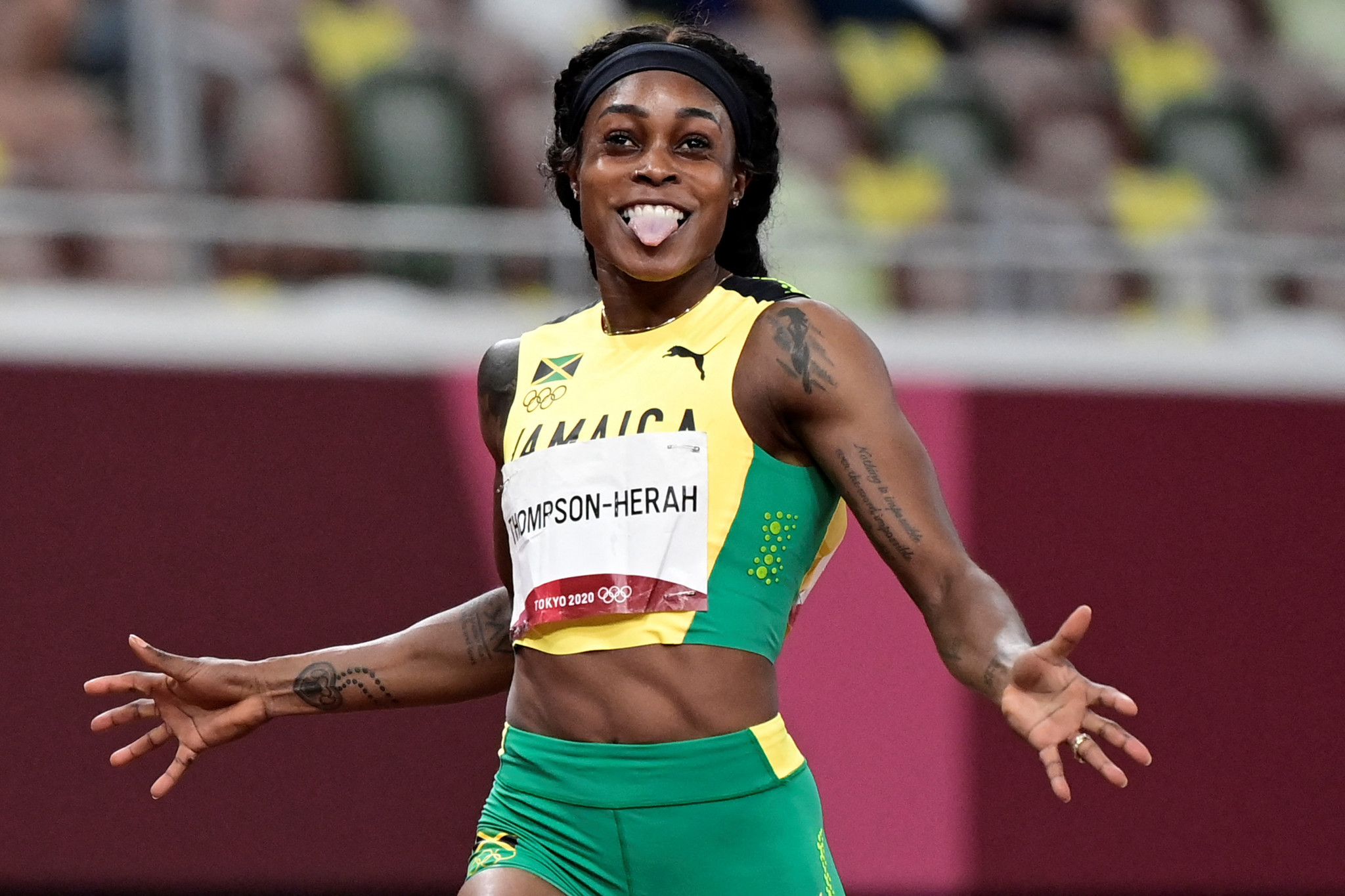 Elaine Thompson-Herah of Jamaica was named Female Athlete of the Year, the last athlete to receive their accolade at the World Athletics Awards ©Getty Images