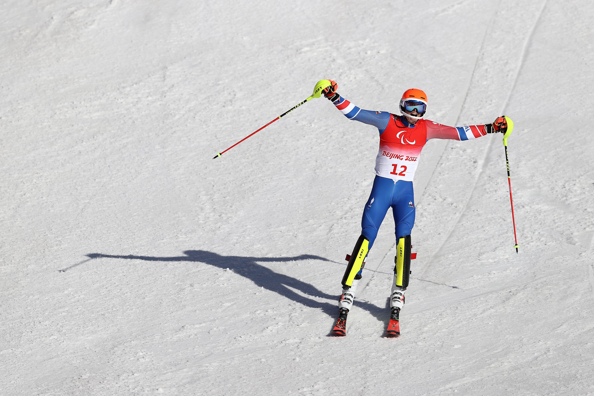 France's Arthur Bauchet dominated the men's super combined standing, winning his second gold of Beijing 2022 by more than four seconds ©Getty Images