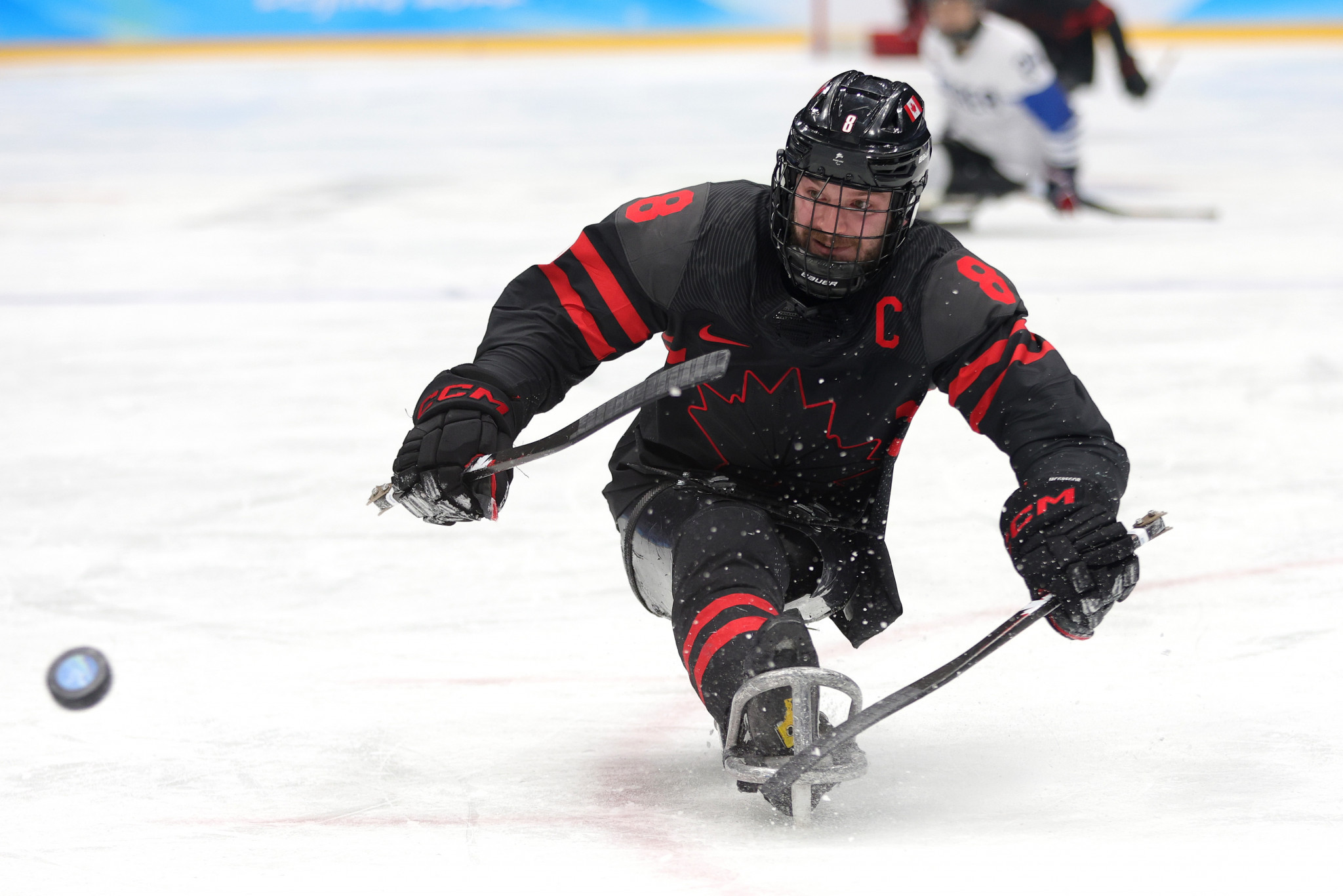 Tyler McGregor captained Canada to the semi-finals of the men's Para ice hockey event ©Getty Images