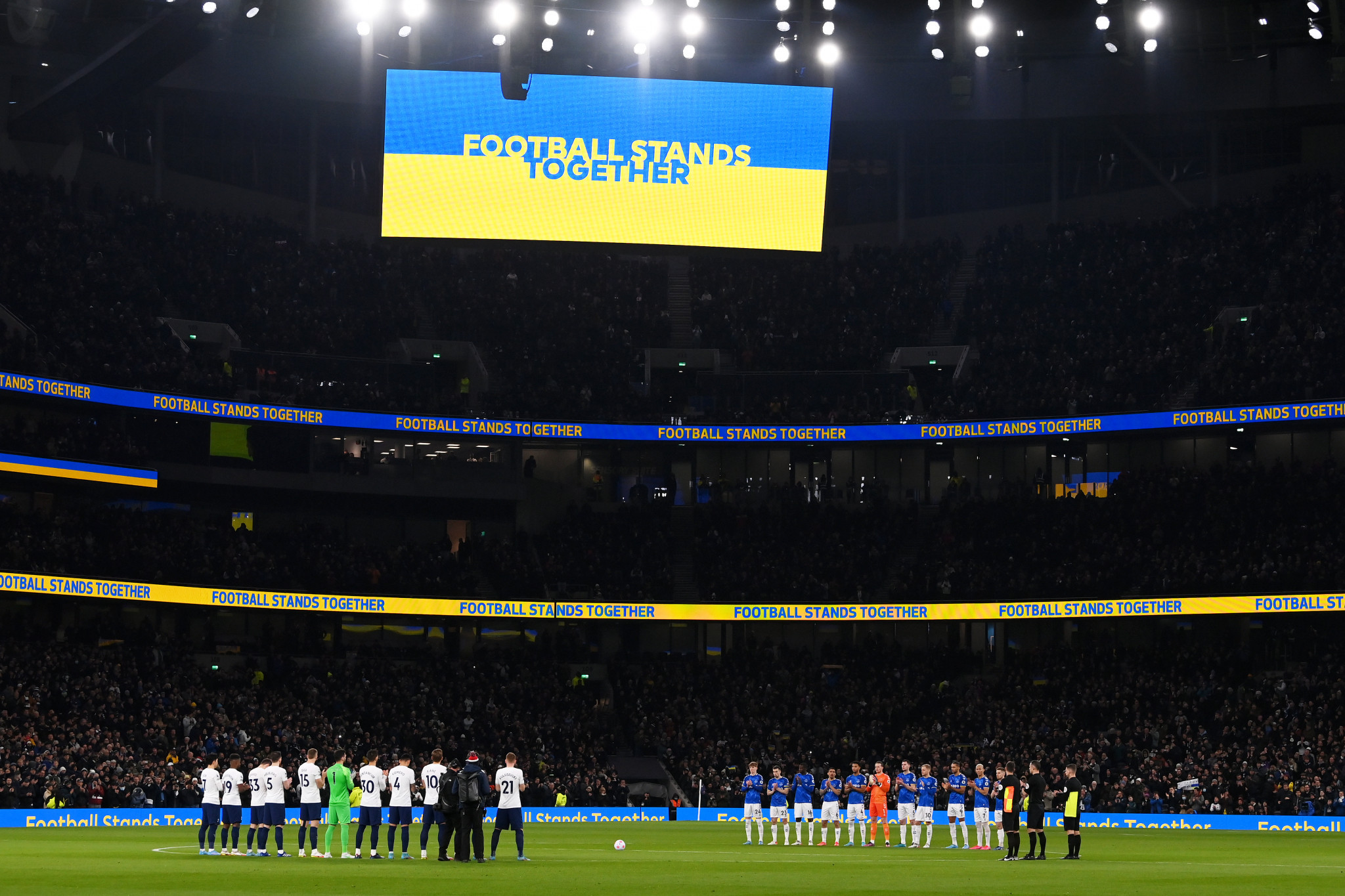 The United Kingdom, where Premier League matches have showed their support for Ukraine, is among the countries to have signed the statement backing sanctions against Russia and Belarus ©Getty Images