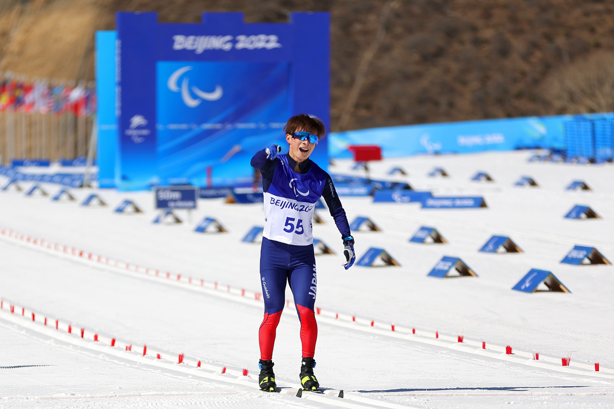 Japan's cross-country skier Taiki Kawayoke said he struggled in the "terrible heat" on day five of the Beijing 2022 Winter Paralympics ©Getty Images