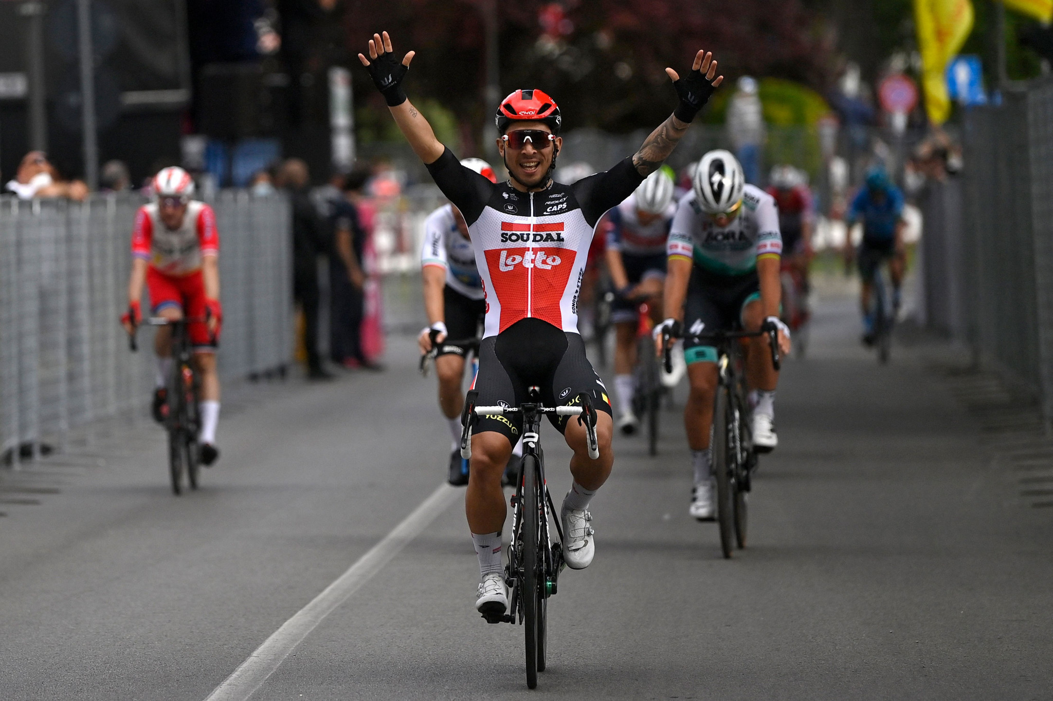 Australia’s Caleb Ewan won the third stage of the Tirreno-Adriatico ©Getty Images