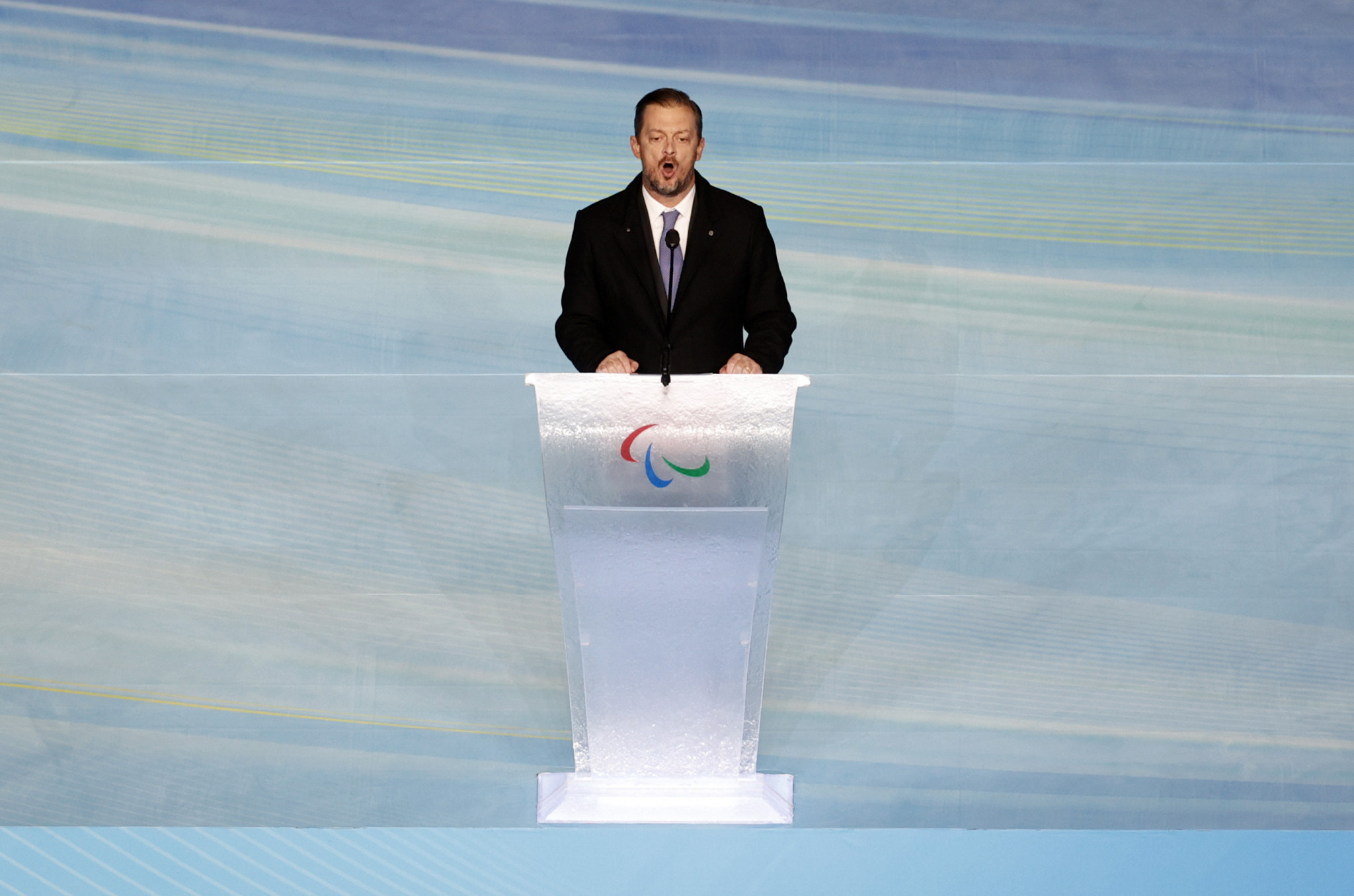 IPC President Andrew Parsons spoke about how Paris 2024 could continue to grow the Paralympic Movement ©Getty Images