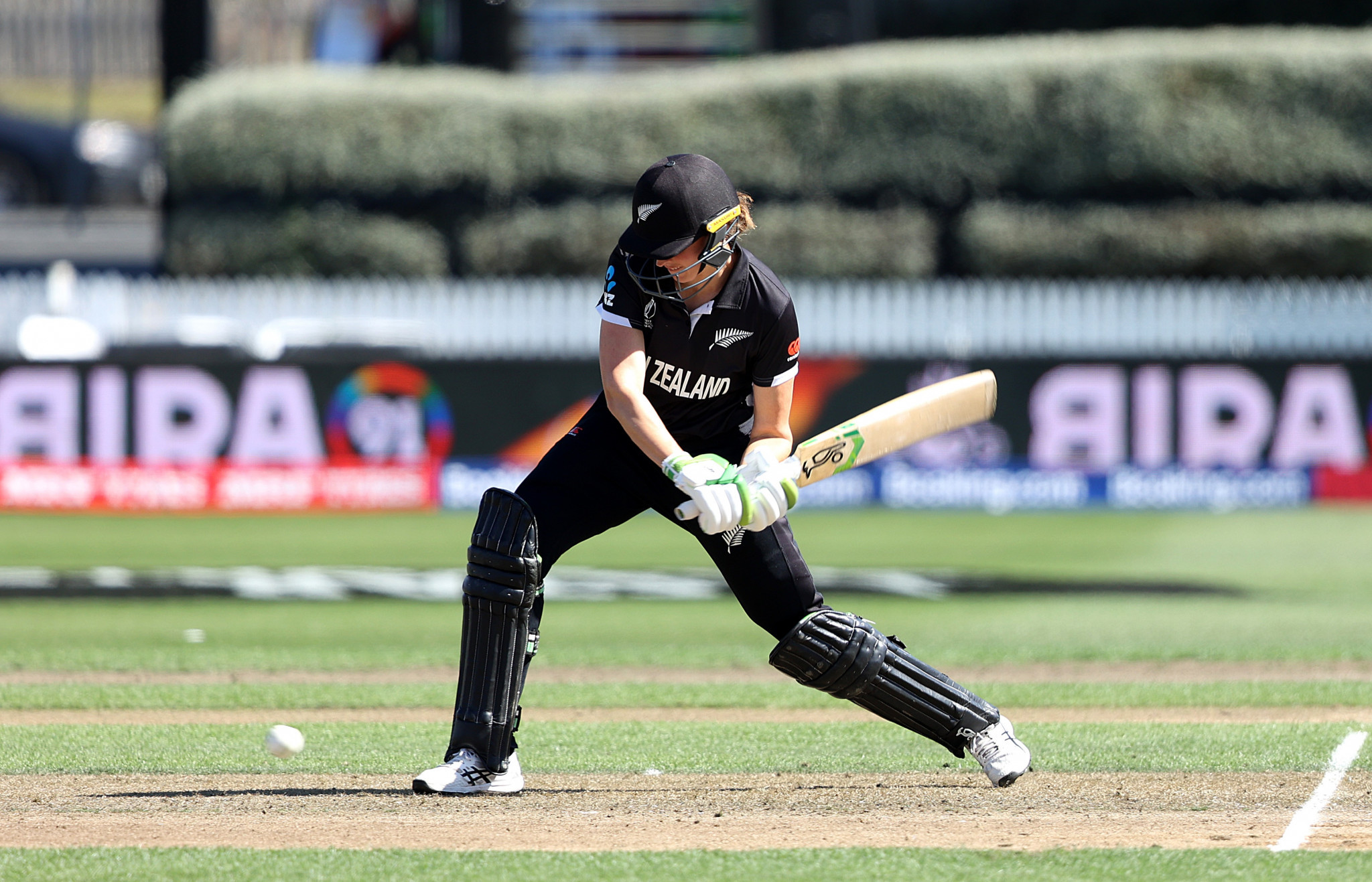 Amy Satterthwaite hit 75 as New Zealand overcame India in Hamilton ©Getty Images