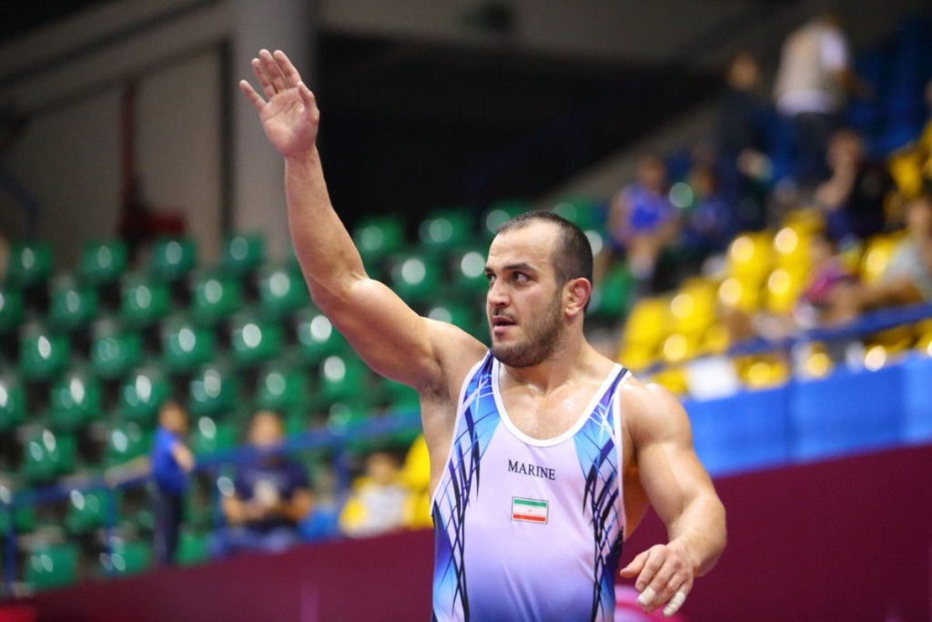 Iran's Ehsan Lashgari earned his fourth continental title with victory in the 86kg category in Bangkok ©UWW