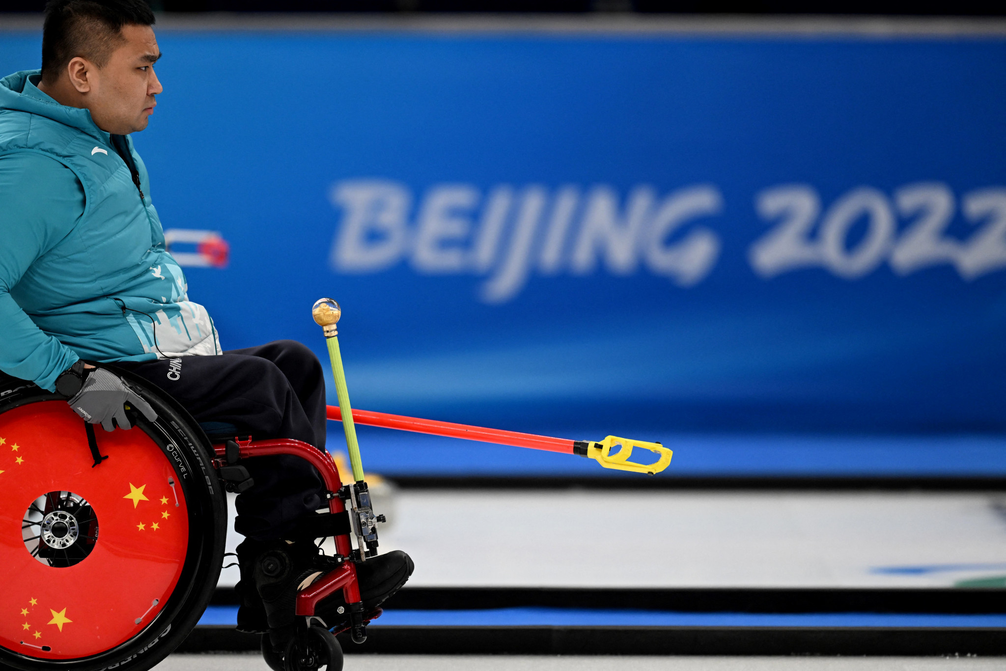 Wang Haitao's China finished top of the wheelchair curling standings ©Getty Images