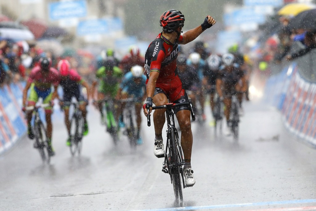 Gilbert claims stage 12 victory at Giro d’Italia, while race-leader Contador extends advantage by securing time bonus