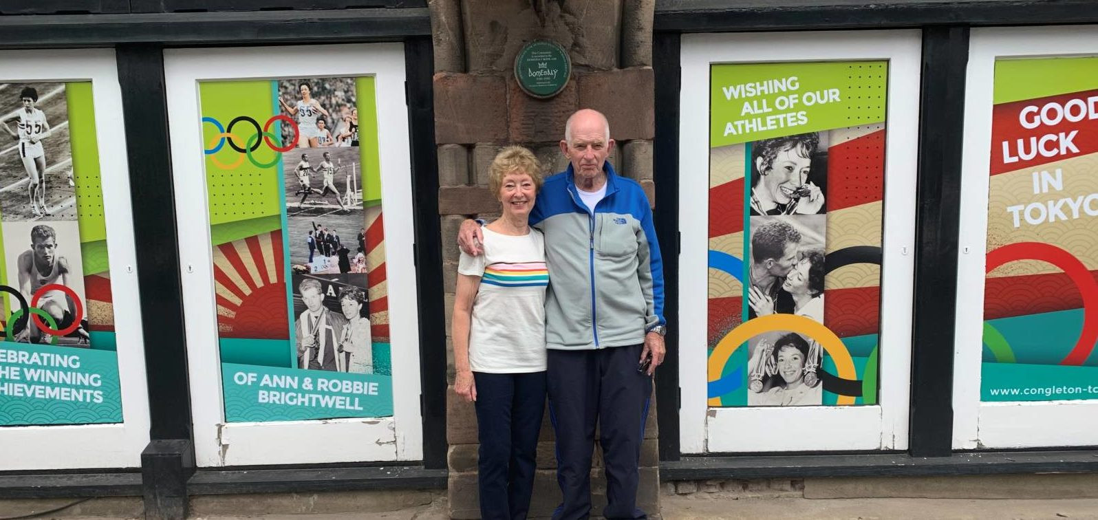 Robbie Brightwell and Ann Packer were Britain's golden couple after winning Olympic medals at Tokyo 1964 ©Congleton Town Council