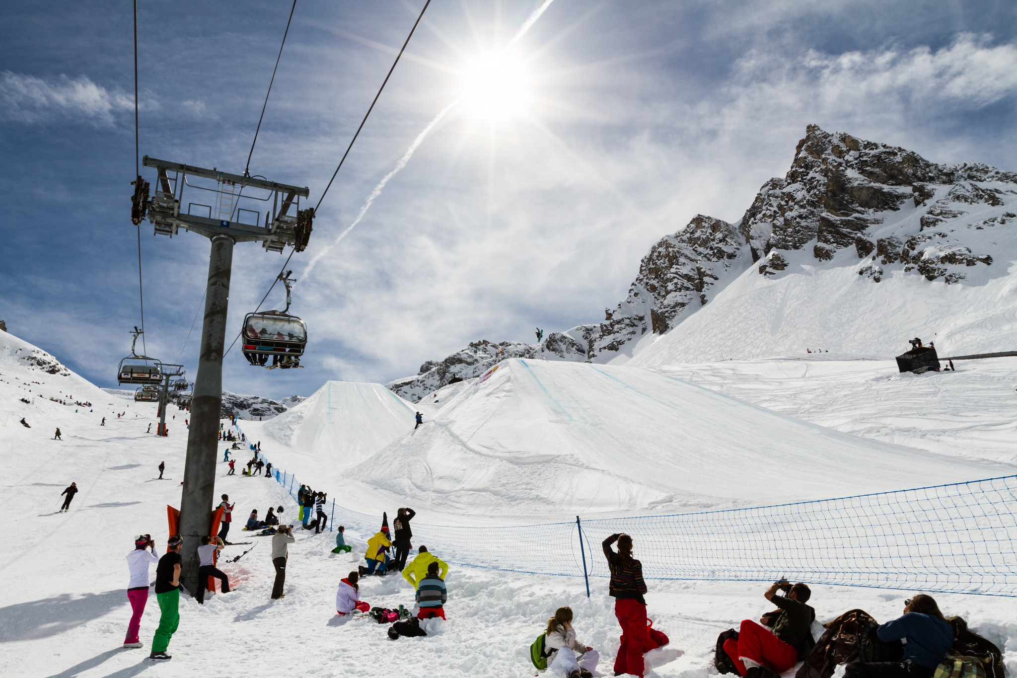 Tignes is due to stage the stage the men's and women's slopestyle finals tomorrow ©Getty Images