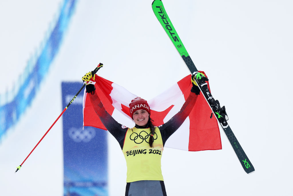 Canada's Marielle Thompson, the Beijing 2022 silver medallist, topped qualifying today in the FIS Ski Cross World Cup event at Reiteralm, Austria ©Getty Images