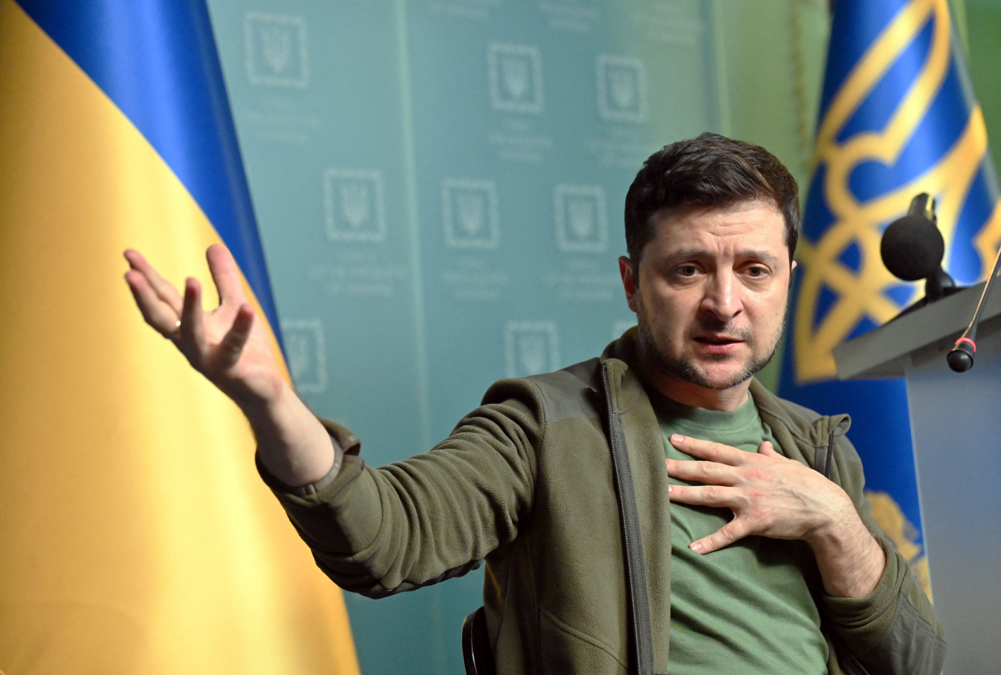 Ukrainian President Volodymyr Zelenskyy's video has been released ©Getty Images
