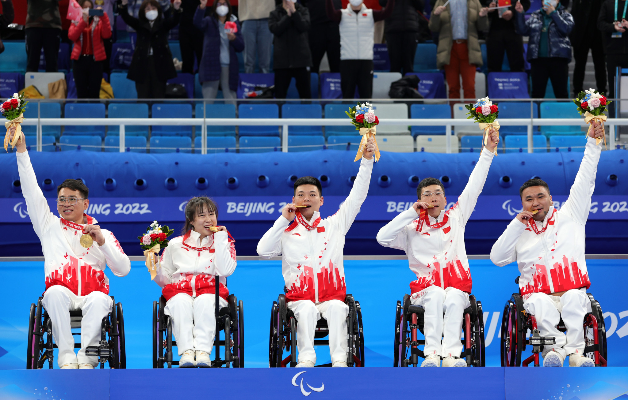 China beat Sweden 8-3 to win gold in the wheelchair curling ©Getty Images