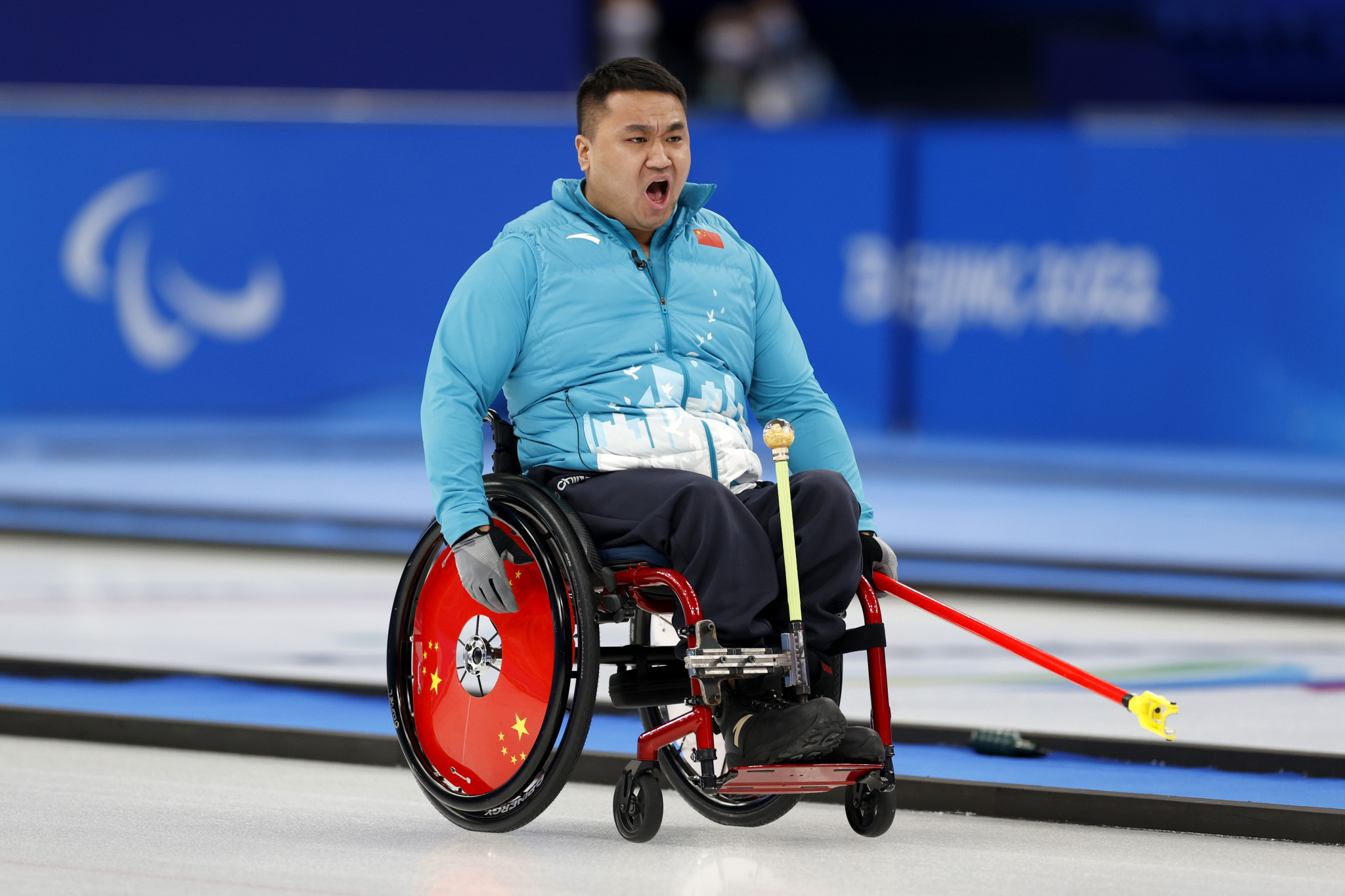 Wang Haitao skippered China to back-to-back Paralympic golds in wheelchair curling ©Getty Images