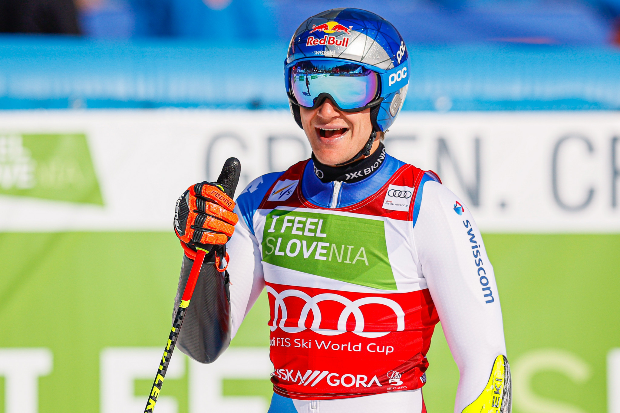 Odermatt earns giant slalom crystal globe as Kristoffersen wins in Kranjska Gora