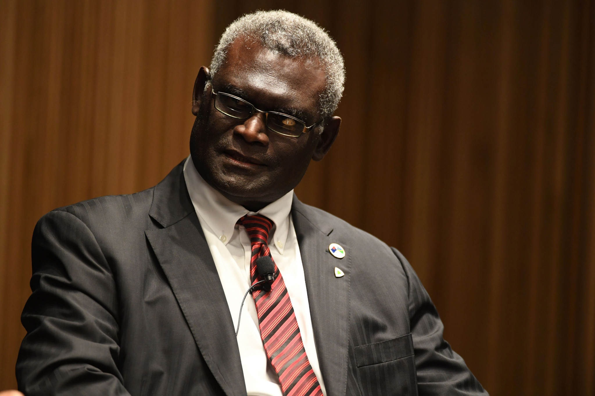 Manasseh Sogavare announced last month that the Safe and Green Games would take place in February ©Getty Images
