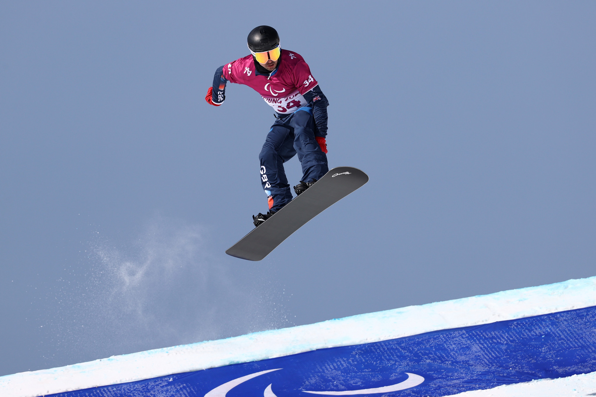 Ollie Hill won Britain's first Paralympic snowboard medal with a bronze in the banked slalom LL2 event ©Getty Images