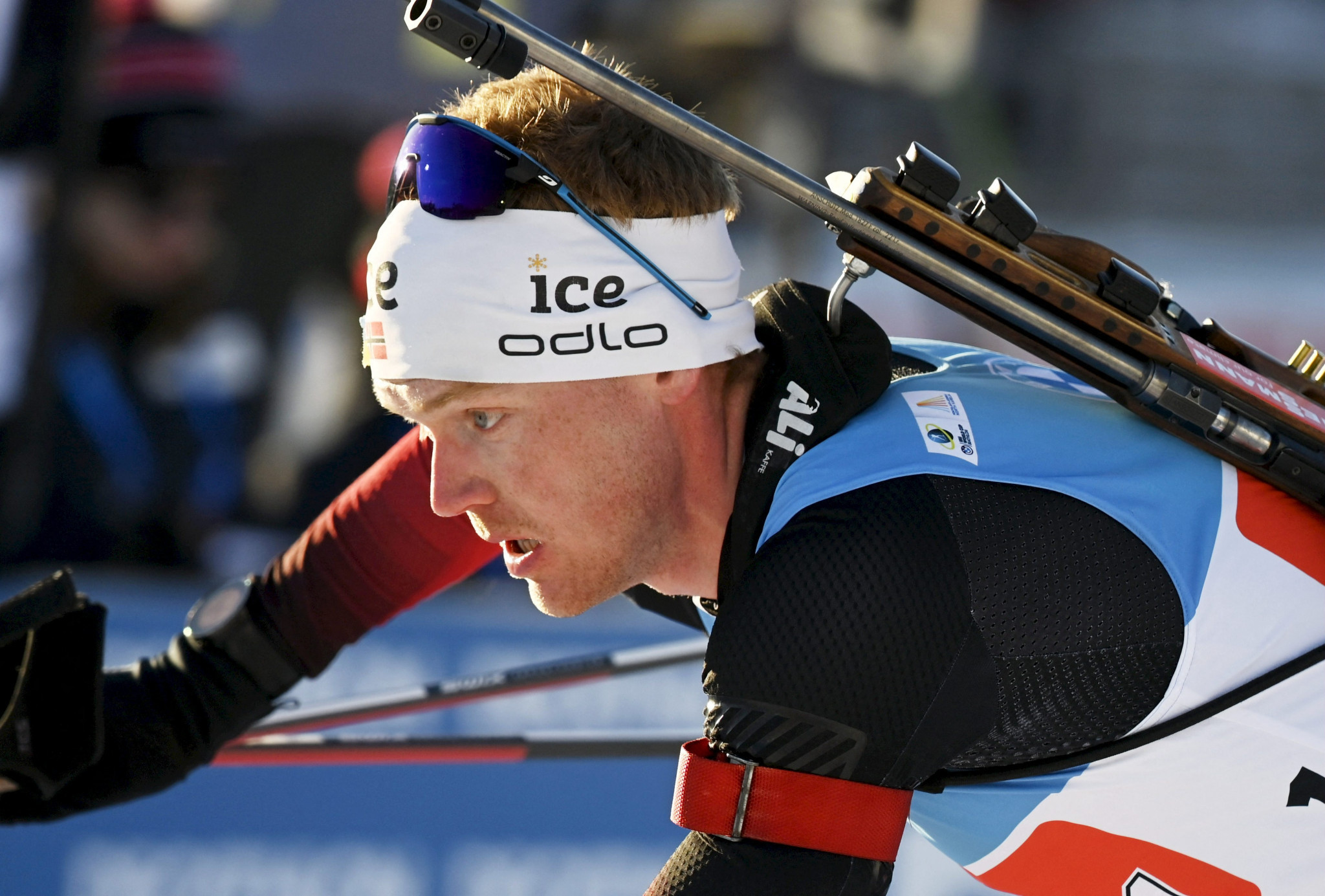 Sivert Guttorm Bakken helped Norway win the mixed team relay at the Biathlon World Cup in Otepää in Estonia ©Getty Images