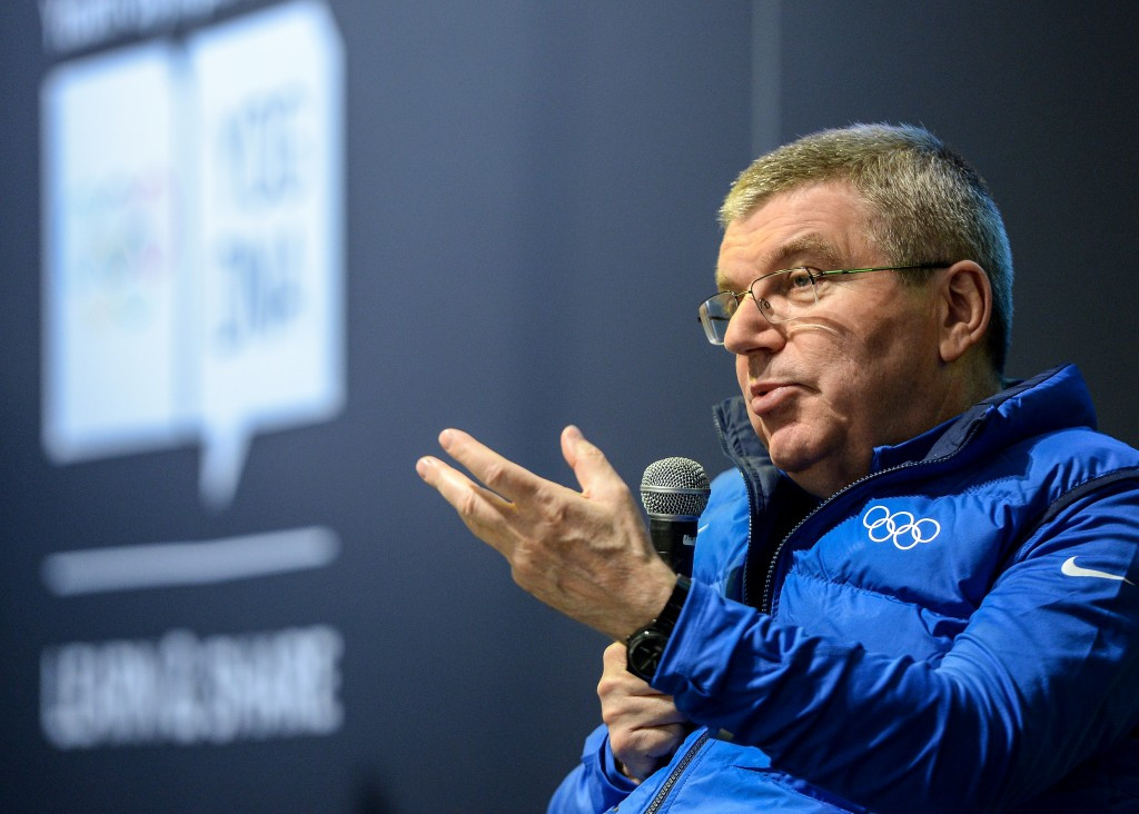 Thomas Bach has spoken in support of the concept of the Winter Youth Olympic Games ©YIS/IOC